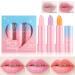 Lip Balm Trio Set Color Changing Lip Gloss & Lipstick Sheer Buildable Color Fun Cosmetic Gift for Girls Women Multicolor One Size One Size Multicolor - Buy Online on GoSupps.com