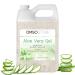 DMSOSTORE Aloe Vera Gel 128 oz (3.63kg) Alcohol-Free Made From Purified Aloe Vera Inner Leaf Soothing Skin Moisturizing Hydrating