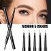 QIC 0.3g Double-Headed Eyebrow Pencil | Waterproof Triangle Refill & Brush | Light Brown Shade | Long-Lasting Eyebrow Pen for Beginner | Cosmetic Eye Makeup Tool - Buy Online on GoSupps.com