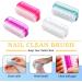 ZYNERY Double Sided Nail Cleaning Brush - Set of 4 | Multi-Function Scrub Brush for Fingers and Toenails | Plastic Nail Scrubbing Brush for Home Use - Buy Online on GoSupps.com