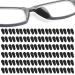 60 pairs of drop-shaped glasses pads glasses pads non-slip glasses pads sunglasses nasal pads glasses pods glasses-replacement-nose pads