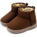 MK MATT KEELY Baby Winter Booties | Toddler Kids Snow Boots with Soft Rubber Sole - Brown | 7 UK Child - Buy Online on GoSupps.com