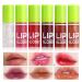 6 Colors Lip Oil Gloss Lip Glaze Set Hydrating Lip Glow Oil Clear Lip Oil Stain Tinted Non-Sticky Moisturizing Nourishing Transparent Plumping Lip Gloss Oil