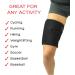 Adjustable Thigh Brace Support | Quadriceps & Hamstring Compression Sleeve for Men and Women - Buy Online on GoSupps.com
