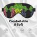 SSIMOO Grape Print Ultra-Soft Light-Blocking Eye Mask - Optimal Comfort for Restful Sleep | International Shipping_AVAILABLE - Buy Online on GoSupps.com