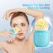 Buy Ice Roller for Face & Eye | Skin Care Kit to Brighten Skin Reduce Fine Lines & Pores - Blue - Buy Online on GoSupps.com
