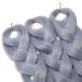 Buy Tess 41 Gray Synthetic Braids Extensions - Jumbo Crochet Hair 3PCs 165g/bundle - 100cm Long Brading Hair - Buy Online on GoSupps.com