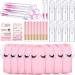 8 Pieces Lash Shampoo Brushes Set 8 Eyelash Aftercare Bag 8 Disposable Mascara Brushes Tubes 8 Foam Pump Bottle 8 Extension Aftercare Instructions Cards Eyelash Makeup Accessories(Drawstring Bag,EVA) Drawstring Bag, EVA