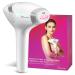 Diode Laser Hair Removal for Men and Women V8S for Skin Tone 1-5 Permanent Reduction in Hair Regrowth The World's First FDA-cleared Home-use Wide-Angle 810nm Laser Hair Removal Device 27J Silver/White