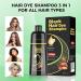Black Hair Dye Shampoo for Men & Women | Argan Oil 3 in 1 Color Treatment | Semi-Permanent Gray Coverage - Lasts 30 Days (16.90 oz - Buy Online on GoSupps.com