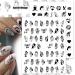 Bad Girl 3D Nail Art Stickers - Black and White Self Adhesive Design for Sexy Women and Girls | 8 Sheets - Buy Online on GoSupps.com