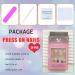 White French Tip Press on Nails - Medium Long Acrylic Fake Nails with 3D Bow Pearls & Flower Charms - Full Cover Glossy Stick on Nails for Women | 24 Pcs - Buy Online on GoSupps.com