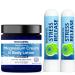 MIGRASTIL Unscented Magnesium Cream and Stress Release Inhaler 2-Pack Bundle. Made in The USA.