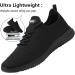 WXQ Men's Running Shoes 10.5 All Black - Lightweight, Breathable & Comfortable - Buy Online on GoSupps.com