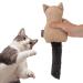 Favpet Pl sch cat toys with bells cuddly pillows for cats cats toys plush toys cuddly toy for cats plush toy cat toys for cats kitten toys (beige)