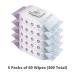 Antibacterial Bathing Wipes - Alcohol-Free, Disposable, Large Body Cleansing Wipes - 300 Wipes (5x60 Pack) - Ideal for Bedridden, Elderly, Post Surgery, Gym - Buy Online on GoSupps.com