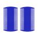 2 Pcs Lice Combs Nit Combs Durable Double Sided Headlice Combs Headlice Treatment for Adults Kids Pets (2PCS Blue) 2PCS Blue
