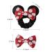 Red Polka Dot Mouse Ear Scrunchies & Hair Bow Clips Set for Girls - Perfect for Costume & Party Decorations - Buy Online on GoSupps.com