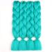 Sharopul Original Jumbo Braids Hair Extension 3pcs Solid Cyan Blue 24inch 100g for Box Braiding - Buy Online on GoSupps.com