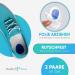Buy Original Health Press Heel Pillow - Gel Insoles for Comfort - 2 Pair Silicone Heel Cushions for Men - Blue Professional Shoe Inserts - Buy Online on GoSupps.com
