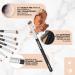 7pcs Soft Synthetic Eye Makeup Brushes Set for Blending Eyeshadow, Eyeliner, Crease, Eyebrow - Long Lasting & Flawless Look - Black/Silver - Buy Online on GoSupps.com