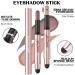 FOCALLURE 2PCS Eyeshadow Stick Set - Shimmer & Matte Cream Pencil Crayons with Blending Brush - Long Lasting, Waterproof Eye Brightener - Sweet Dream - Buy Online on GoSupps.com