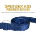 OneTigris Double Dog Leash with Reflective Stripes - S (122cm) - Blue | Best for Safe & Comfortable Walks - International Shipping Available - Buy Online on GoSupps.com