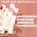 FOCALLURE Velvet Matte Liquid Lipstick - High Pigmented Satin-Finish Lip Color - Cheeks & Lips Tint - Lightweight & Quick-Drying - Woodsy Rose 301 - Buy Online on GoSupps.com