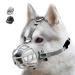 Ilepark basket muzzle for dogs silicone basket dog muzzle breathable all-round cover of the and adjustable carrier prevents barking biting and chewing.(Size 2 gray) size 2 gray