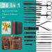 Professional Manicure Set - 26 Pieces Nail Clippers & Pedicure Kit for Travel & Grooming - Black - Buy Online on GoSupps.com