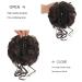 Claw Messy Bun Hairpiece Clip | Wavy Curly Chignon | Tousled Updo Doughnut Hair Bun Ponytail - Buy Online on GoSupps.com