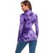 Women's Mock Turtleneck Fitted Underscrub Tee - Violet Purple | Long Sleeve/Sleeveless | Size Small - Buy Online on GoSupps.com