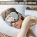 1 Set Sleep Masks with Earplug Storage Bag and Hair Scrunchies Silk Sleep Mask Sleeping Eye Mask Eye Cover Crane Pattern Silk Eye Mask with Adjustable Strap for Women Men Night Sleep (Blue Crane) - Buy Online on GoSupps.com