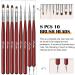 Kredioo Professional Nail Art Brushes Kit - 8Pcs for Gel Polish, Line Detail, Dotting, French Nail Design - Buy Online on GoSupps.com