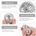 2 Pcs Silver Hedgehog Massage Balls - Magnetic Acupressure Stress Relief | ABS Material for Foot & Hand Relaxation - Buy Online on GoSupps.com