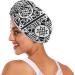 Graffiti Seamless Diagram Hair Towel 2 Pack - Super Absorbent Quick Dry Hair Turbans for Women & Girls - Buy Online on GoSupps.com