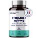 DETOX FORMULA | Plant Complex: Artichoke Black Radish Cherry Tail Dandelion Milk Thistle | Detoxify Liver and Intestine | Detox Colon and Liver Drainer | 60 Capsules