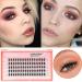 D Curl Eyelash Extension Kit - 80 Reusable Lash Clusters for Beginners | Mixed Length Cluster Fake Lashes - Extension Supplies - Buy Online on GoSupps.com