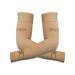 KEKING Lymphedema Compression Arm Sleeves for Men Women (Pair), No Silicone Dot, 15-20 mmHg Compression Full Arm Support for Lipedema, Edema, Post Surgery Recovery, Swelling, Pain Relief, Beige M Medium (1 Pair) 15-20mmhg