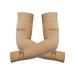 KEKING Lymphedema Compression Arm Sleeves for Men Women (Pair), No Silicone Dot, 15-20 mmHg Compression Full Arm Support for Lipedema, Edema, Post Surgery Recovery, Swelling, Pain Relief, Beige S Small (1 Pair) 15-20mmhg Beige (Non Silicone Dot)