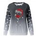 Women's Christmas Snowman Penguin Print Sweatshirt - Grey - Size M - Buy Online on GoSupps.com