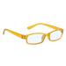 4Sold slim women men reading glasses +0.50 +0.75 +1.5 +2.0 +2.5 blue filter glasses blue light and UV protective glasses screen glasses Advanced gaming gaming glasses computer glasses orange 2.5 x