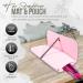 Glamza Hair Straightener Mat & Pouch - Made from Heat Resistant Safety Felt - Ideal for Home & Travel (Pink (Pouchy)) - Buy Online on GoSupps.com
