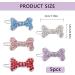 AMIJOUX 5pcs Rhinestone Dog Hair Clips | Stylish Bowknot Grooming Accessories for Small Dogs & Cats - Buy Online on GoSupps.com