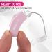 Set of 2 Pink BTE Digital Hearing Amplifiers - Small & Discreet Personal Sound Amplifier Pair for Women - Comfortable Behind The Ear - Best Hearing Amplifiers - Buy Online on GoSupps.com