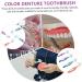 HAPINARY 4pcs Denture Toothbrushes - Double Head PP Material for Effective Cleaning | Buy Internationally - Buy Online on GoSupps.com