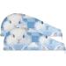 Rabbits Blue Plaid Hair Towel 2 Pack - Super Absorbent Quick Dry Hair Turbans for Women & Girls - Buy Online on GoSupps.com