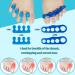 2 Pairs Gel Toe Separators & Straighteners for Bunion Relief - Toe Stretchers for Men and Women - Buy Online on GoSupps.com