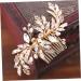Didiseaon Rhinestone Hairpin Bridal Hair Clip Pearl Hair Clip Wedding Hair Clip Wedding Hair Comb Rhinestone for Hair Rhinestone Side Comb Hair Teasing Comb Bride Dress Hair up - Buy Online on GoSupps.com