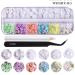 Belicey 3D Colorful Acrylic Flower Nail Charms Kit with AB Nail Gems - DIY Nail Art Rhinestones and Crystals Set - Buy Online on GoSupps.com